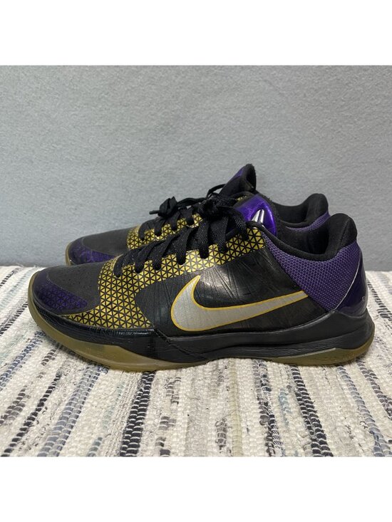 Nike Zoom Kobe 5 Playoff Carpe Diem Black Chrome Purple Mens Sneakers Size 9.5 main image 13